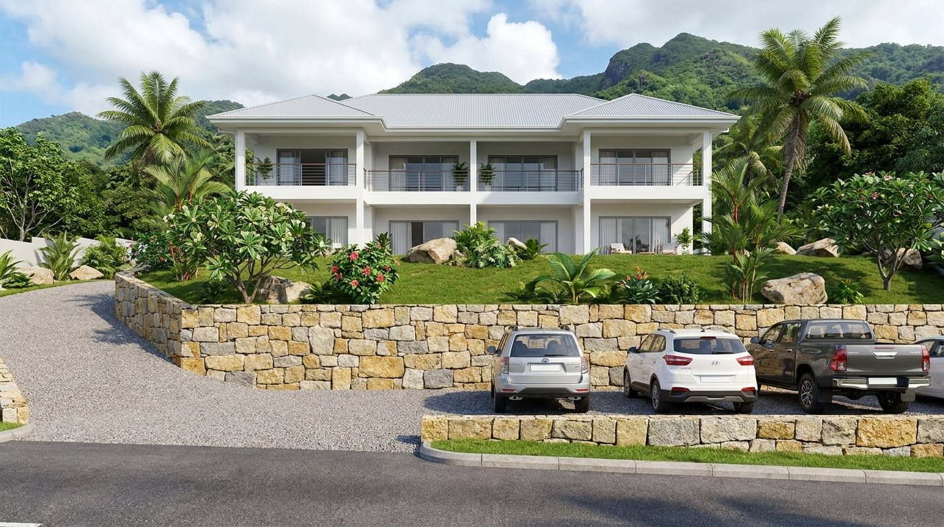 Parcel J121 — the proposed apartments, rendered in 3D